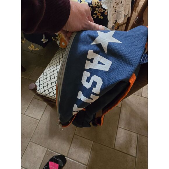 Houston Astros Buddies Club BBVA Backpack Kid's Orange/Blue Baseball Souvenir - Picture 2 of 4